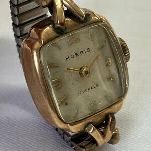 5201-2A MOERIS Morris 18K 750 hand winding type 17 stone lady's wristwatch 