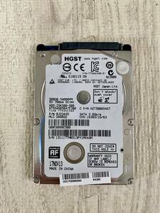 【状態:正常】HDD HGST HTS545050A7E380 500GB 2.5インチ 厚さ7mm