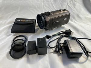 (動作保証)Panasonic HC-992M デジタル4K ビデオカメラ　ND4フィルター.PL偏光フィルター.UV保護フィルター付き