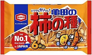 [ old product number /] turtle rice field confectionery turtle rice field. persimmon. kind 6 sack .190g×6 sack 