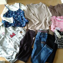 120cm子ども服福袋セット② 女の子パーカーロンＴボトムグローバルワークマザウェイズ_画像1