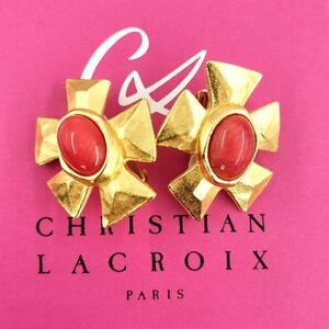 クリスチャンラクロワ 1849 Christian Lacroix イヤリング ピアス ヴィンテージ レア ゴールド アクセサリー カラーストーン スター