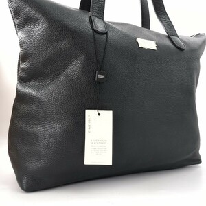  new goods unused [ regular price 12 ten thousand super ]ARMANI COLLEZIONI 1847 Armani koretsio-ni tote bag 2way business bag black leather men's 