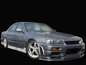 R34 34 スカイライン 4ドア 4door エアロ セット 3点 GT-R タイプ GTR 風 デザイン 安心のFRP製