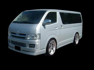 200 200系 ハイエース 1 2 3 型 標準ボディ リヤ リア バンパー スポイラー エアロ シンプルデザイン 安心のFRP製