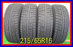 ■中古タイヤ■　215/65R16 98Q YOKOHAMA GEOLANDAR I/T-S ヴェルファイア エリシオン アルファード等 冬タイヤ 激安 送料無料 B530