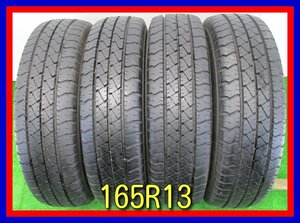 ■中古タイヤ■ 165R13 6PR LT GOODYEAR CAGO PRO ラクティス トレジア iQ XBEE等 4本 夏タイヤ オンロード 激安　送料無料 B532