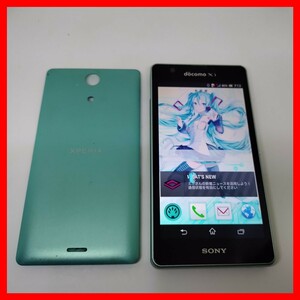 Xperia A SO-04E 初音ミク ver ソニー,ドコモ ワンセグ,FMラジオ 4GLTE 契約不要 wifi運用可能 着メロ 待受入り グリーン