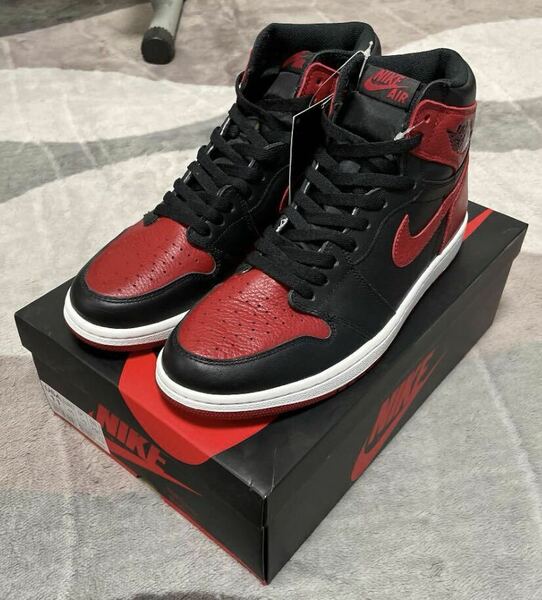 新品黒タグ付 ナイキ NIKE AIR JORDAN 1 RETRO HIGH OG BANNED 2016 29cm 555088-001 エアジョーダン レトロ ハイ