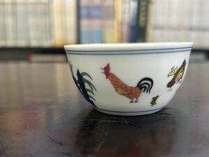 茶道具 中国美術 中国古玩 チキンカップ模造品