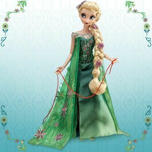 New Disney Parks Frozen Fever Elsa 17" LE 5000 Doll 海外 即決