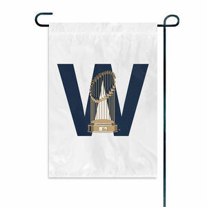 MLB Chicago Cubs World Series 15 x 10.5 Garden Flag with Window Hanger Included 海外 即決