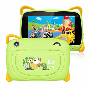 64GB 7" HD Kids Google Tablet Android 9.1 PC Dual Camera Quad-core Bundle Case 海外 即決