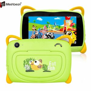 7 in Kids Tablet PC Android 10 Octa-Core Dual Cameras WiFi Bundle Case 64GB Gree 海外 即決