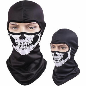 Skull Ghost Halloween Balaclava Cosplay Full Face Cover Tactical Helmet Liner 海外 即決