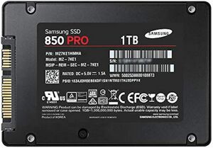 1TB Samsung 850 Pro Series 2.5" SATA 3 SSD MZ-7KE1T0BW HDD hard drive MZ-7KE1T0 海外 即決