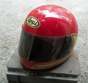 Vintage 1980 -ARAI "ASTRO" Full Face Motorcycle Helmet -7 1/4 海外 即決