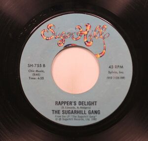 Rap 45 The Sugarhill Gang - Rapper'S Delight / Here I Am On Sugar Hill 海外 即決