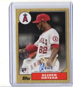 Oliver Ortega 2022 Topps 1987 Auto Autograph Rookie #87BA-00 Angels A15 海外 即決