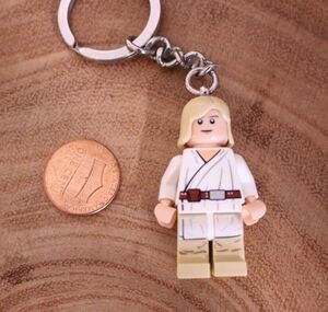 LEGO Star Wars Luke Skywalker Minifigure Keychain 852944 Key Chain 海外 即決