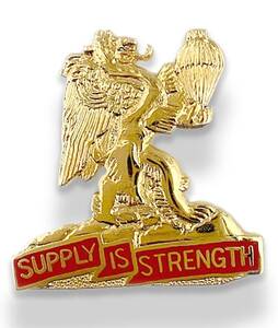 U.S. Army 407th S&S Battalion Right Crest "SUPPLY IS STRENGTH (each) 海外 即決