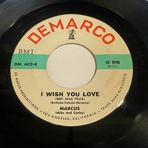 Marcus: I Wish You Love / / In Our World 45 - Demarco - Latin - HEAR IT 海外 即決