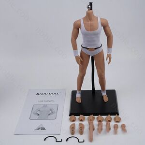 1/6 Male Body Seamless Muscular Action Figure Model 12" for Phicen Hot Toys Head 海外 即決