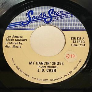 ソウル Beach Shag 45 ~~ J.D. Cash - My Dancin' Shoes / Fifty-Fifty 45 - South Star 海外 即決