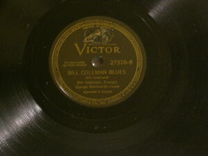 BILL COLEMAN & DJANGO REINHARDT Blues DICKY WELLS Blues Victor 10" 78 rpm 海外 即決