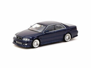 Tarmac Works GLOBAL64 Blue Metallic VERTEX Toyota Chaser JZX100 1:64 Diecast Car 海外 即決