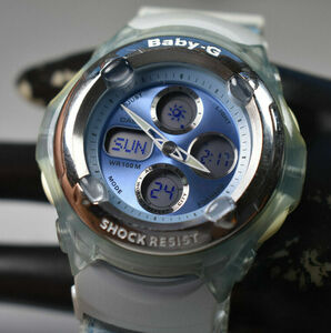 RARE! Circa 2004 Casio Baby-G Women’s Light Blue Watch BG 61BD-2 NEW BATTERY! 海外 即決