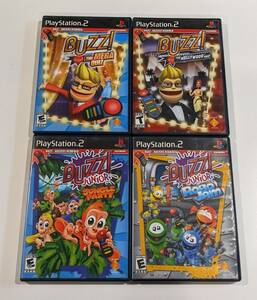 Buzz Quiz and Buzz Junior Playstation 2 PS2 Game Lot Tested Complete + Manual 海外 即決