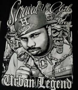 VTG DJ SCREW Urban Legend sThirt Screwed Up Click XL Tall Rap Tee glitter SUC 2k 海外 即決