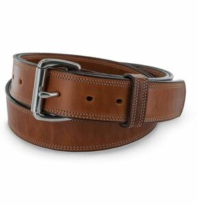 Hanks The Premier Double Leather Belt 1.5” Size 32 Color Rich Oak MSRP $215 海外 即決