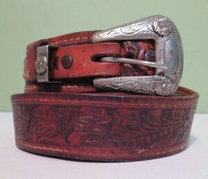 Leather Decorative Distressed Belt 海外 即決