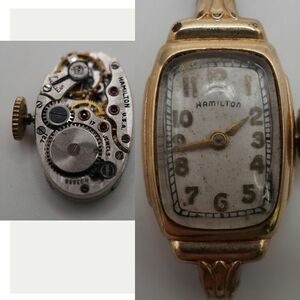 Vintage Hamilton 17 Jewel Mechanical 721 Watch-No band-Working A837 海外 即決