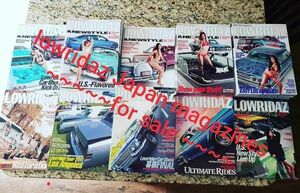 (10) LOWRIDAZ MAGAZINE japan lowrider vol. 7 9 10 11 12 13 14 15 16 17 2011-2013 海外 即決