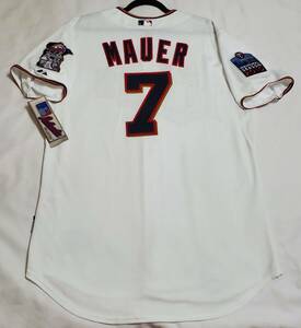 AUTHENTIC MAJESTIC JOE MAUER 40 MEDIUM, MINNESOTA TWINS FLEX BASE Jersey 海外 即決