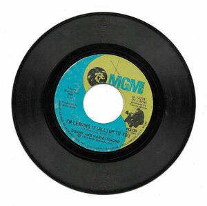 45 RPM MGM RECORD DONNIE AND MARIE OSMOND UMBRELLA SONG / I'M LEAVING IT UP TO 海外 即決