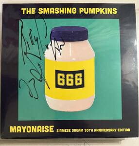 THE SMASHING PUMPKINS MAYONAISE - *SIGNED COVER* PEACH 30TH ANNIV ED バイナル -17 海外 即決