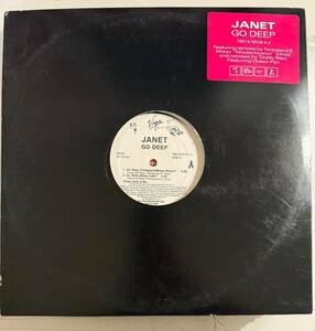 JANET JACKSON GO DEEP - バイナル EP BLACK - VG+ - 6033 海外 即決