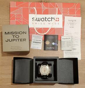 Omega X Swatch Bioceramic MoonSwatch Mission to Jupiter Authentic With Receipt 海外 即決
