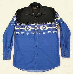 Vintage High Noon Southwestern Shirt Mens sz Med Western Pearl Snap Cowboy Rodeo 海外 即決