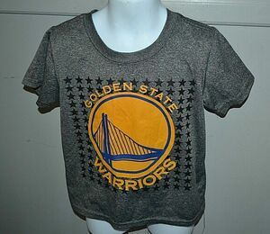 Golden State Warriors gray S/S compression shirt youth sz 4 Durant 35 海外 即決