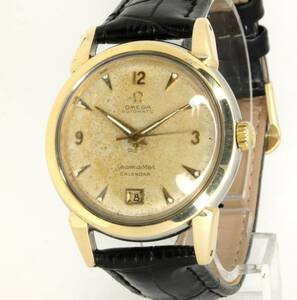 1951 Omega Seamaster Calendar Gold Capped 2627-7SC Caliber 353, serviced 海外 即決