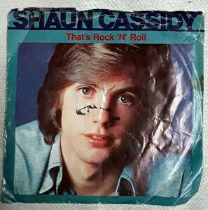 SHAUN CASSIDY - THAT'S ロックン・ロール / - 45RPM RECORD 海外 即決