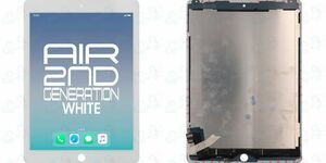 New Brilliance Pro LCD With Touch White Replacement Compatible For iPad Air 2 海外 即決