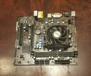 AsRock Dual Graphics FM2A55M-DGS Motherboard w/ AMD A6-5400k APU + RADEON HD-GPU 海外 即決