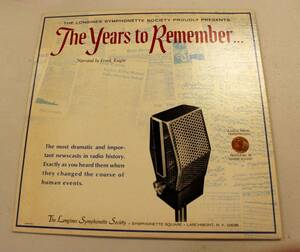 The Years To Remember - バイナル LP Frank Knight 海外 即決