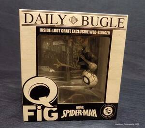 Marvel: Spider-Man Noir Q-Fig Figure (Loot Crate Exclusive, June 2017) 海外 即決